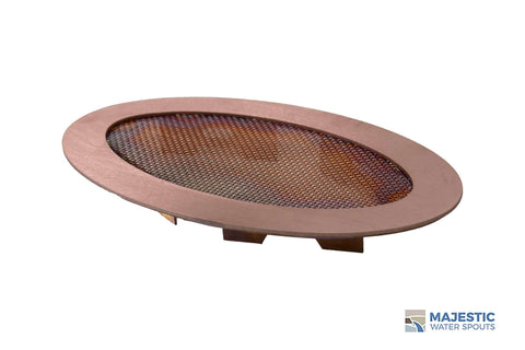 10" x 6" Oval Splash Guard - Copper