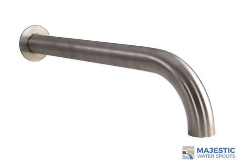 York <br> 16" Shower Tub & Sink Spout - Brushed Stainless Steel