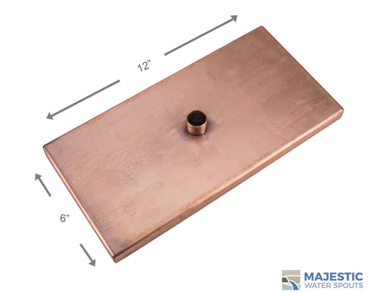 Rectangle Copper Emitter for Pool & Fountain Water Features