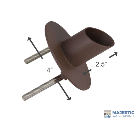 Waverly <br> 1.5" Water Spout Mask - Textured Rust