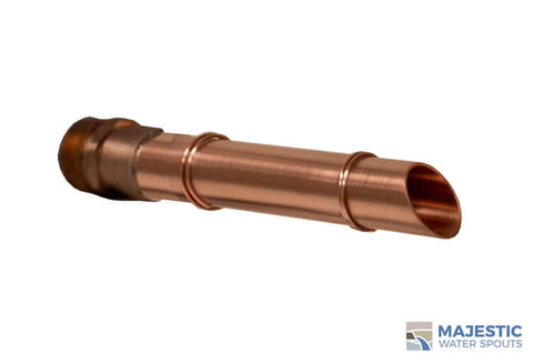 Keegan Bamboo <br> 1" Water Fountain Spout - Copper