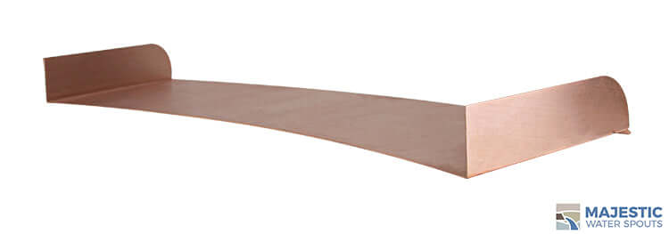 Lombardi <br> 36" Curved Spa/Fountain Spillway - Copper