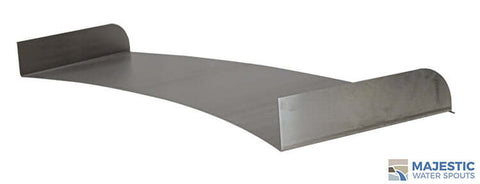 Lombardi <br> 36" Curved Spa/Fountain Spillway - Stainless Steel