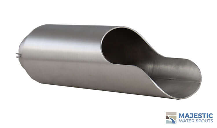 Regazzoni <br> 3" Round Water Spout - Stainless Steel