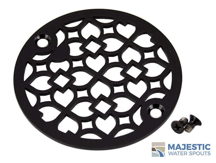 https://majesticwaterspouts.com/cdn/shop/products/4_In_Round_Bronze_Decorative_Designer_Custom_Drain_Cover_For_Shower_Screws_Louvre_Small_logo_1024x1024.jpg?v=1643294003