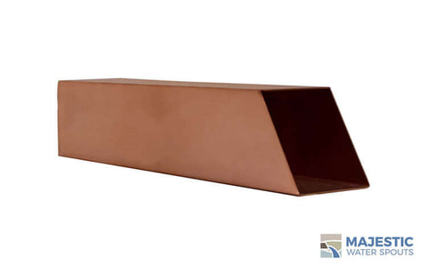 Cecetto <br> 4" Extended Box Water Spout - Copper