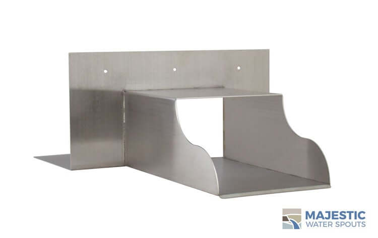 Amati 6" Parapet Flat Roof Scupper - Stainless Steel