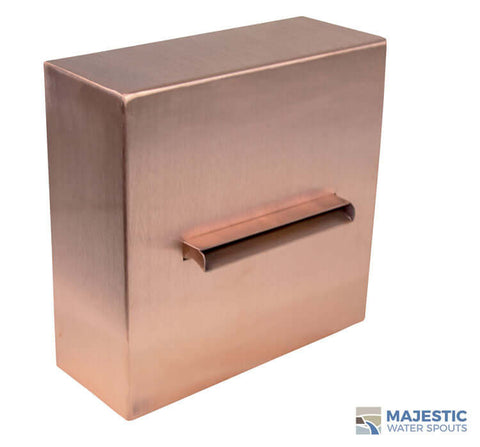 Brooke <br> 6" Boxed Water Scupper - Copper