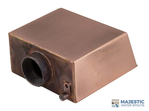 Rectangular copper Water scupper for pool fountain and waterfall