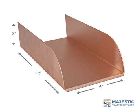 Lombardi <br> 6" Spa-to-Pool/Fountain Spillway - Copper