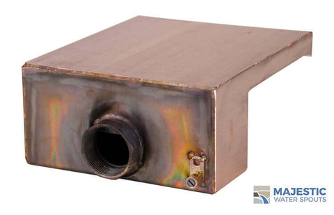Zanardi <br> 8" Closed Top Waterfall Spillway - Copper