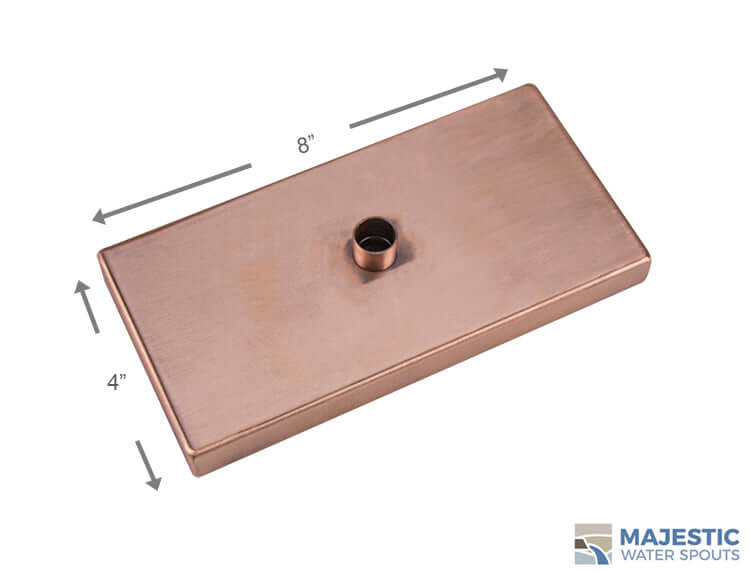 Copper Water Spout for Pool Water Features - Majestic Water Spouts