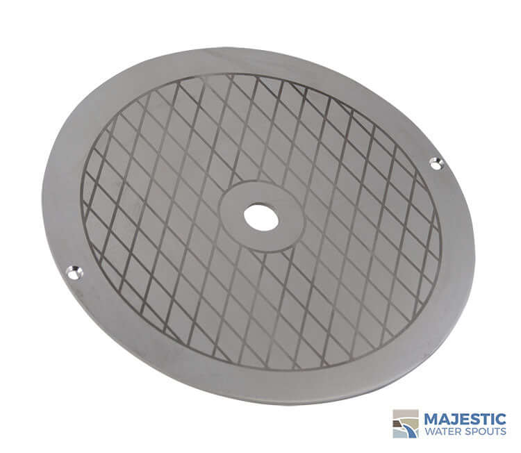 Stainless Steel 9 3/4 Round Deck Lid for Hayward and Pentair Skimmers