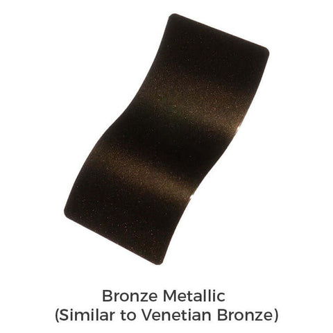 Bronze metallic powder coat color sample for galleria decorative shower drain