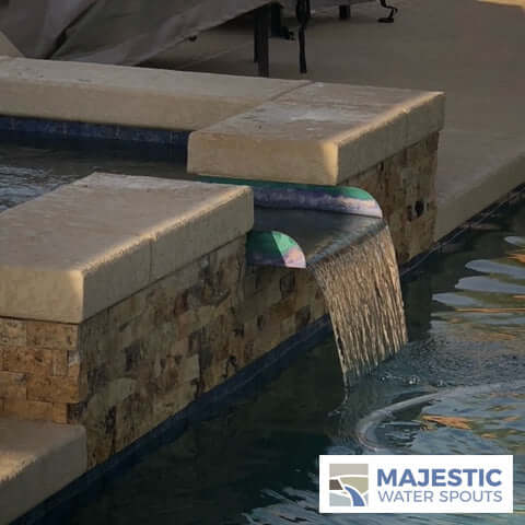 Lombardi <br> 24" Spa-To-Pool/Fountain Spillway - Copper