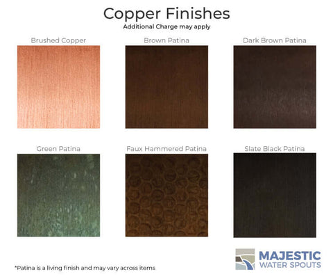 Block <br> 6" Open Top Spillway - Copper