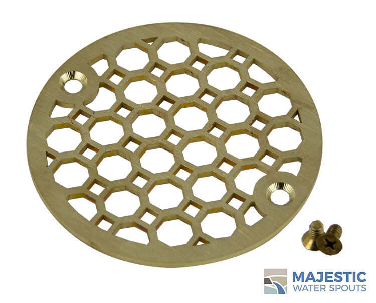 https://majesticwaterspouts.com/cdn/shop/products/Designer_Brushed_Brass_Shower_Drain_Cover_Screwst_Jacquet_Small_logo_1024x1024.jpg?v=1643293857