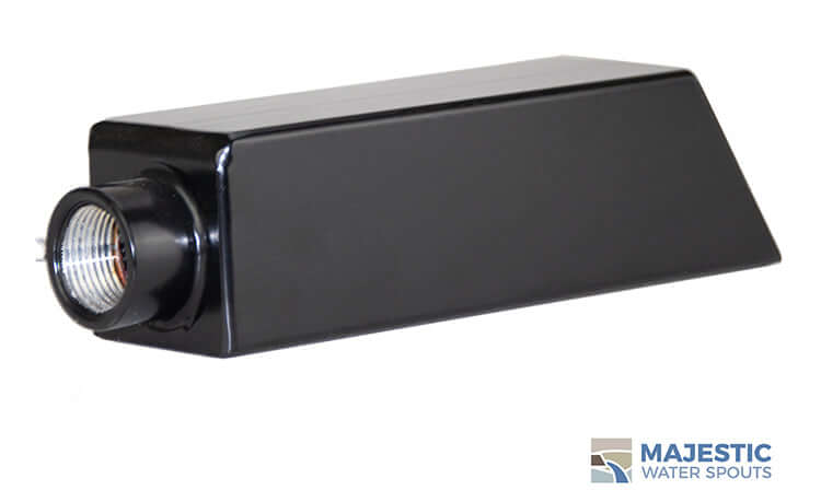 Ericsson 2" Square Water Spout with Satin Black Finish