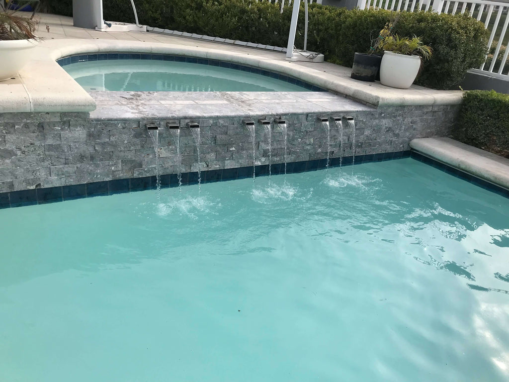 1" x 3" Stainless Steel Tishway kit in Pool and spa
