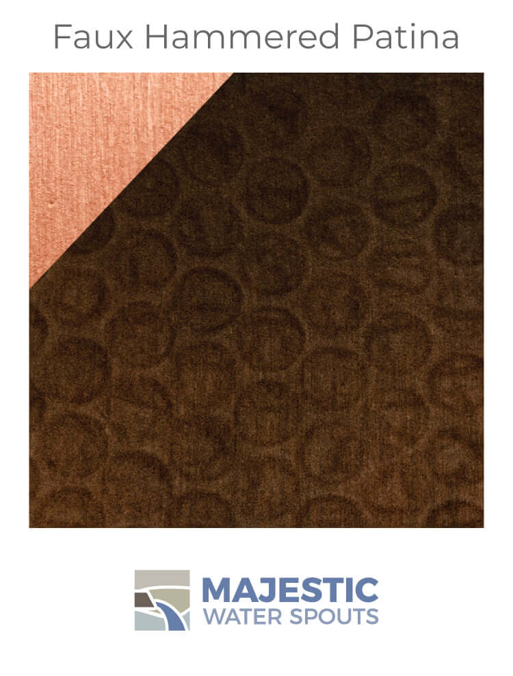 Nardo <br> 4" Open Top Scupper - Copper