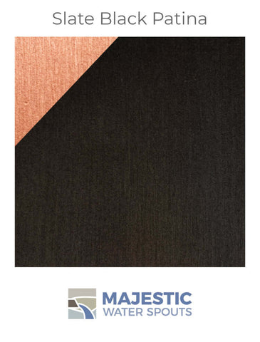 Waverly <br> 1.5" Round Water Spout - Brushed Copper