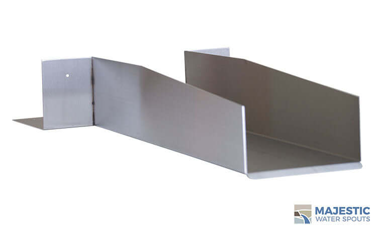 Rossi <br> 6" Open Top Roof Drainage Scupper - Stainless Steel