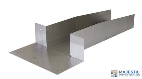 Rossi <br> 6" Open Top Roof Drainage Scupper - Stainless Steel