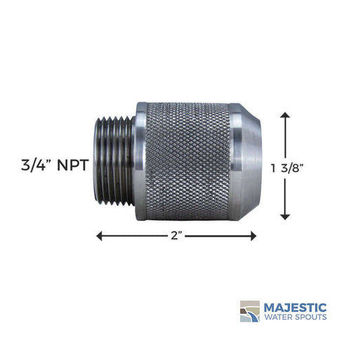Stainless Steel Pencil Jet Aerator Dimensions for Pool and Fountain