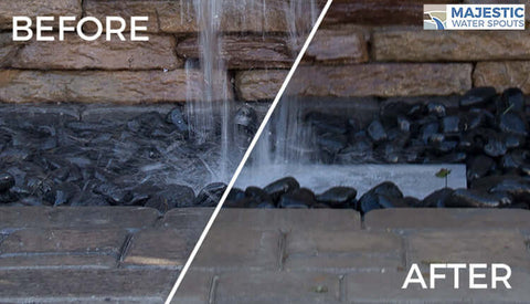 Anti-splash mat to Reduce splash in fountain water feature