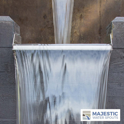 Lombardi<br>12" Spa-to-Pool/Fountain Spillway - Stainless Steel