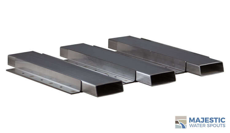 Stainless Steel Tishway spillway for pool and spa by Majestic water spouts