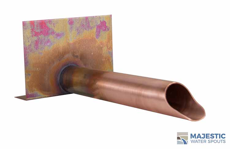 Waldorf<br> 2" Round Roof Drainage Scupper - Copper