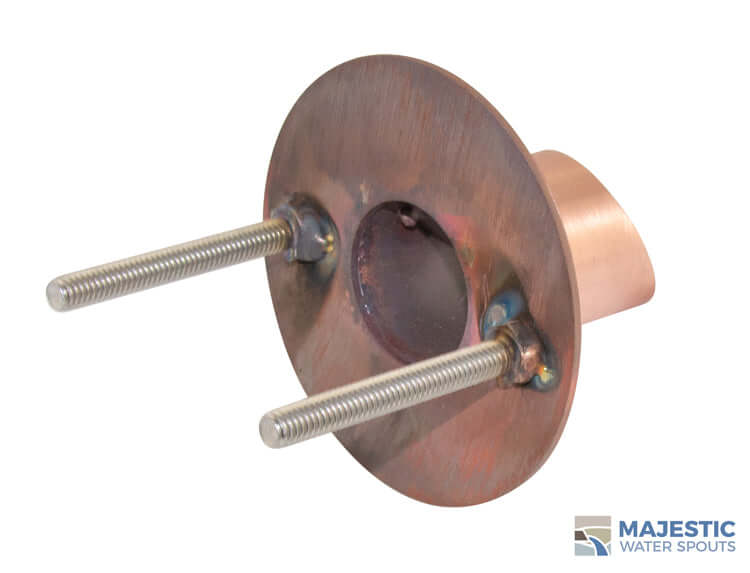 Waverly <br> 1.5" Water Spout Mask -Brushed Copper