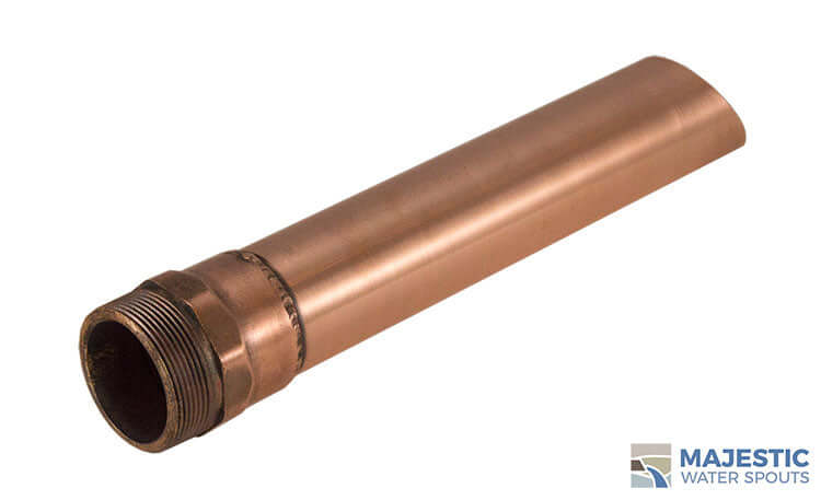 Copper 2 inch Keegan Round Water Spout for pool fountain water feature 
